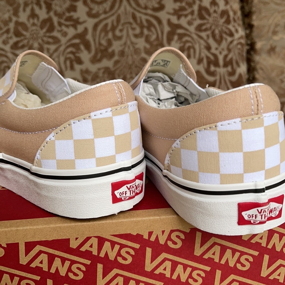 Vans Classic Slip On Checkerboard Frappe/Trwht WMN - Picture 15 of 16